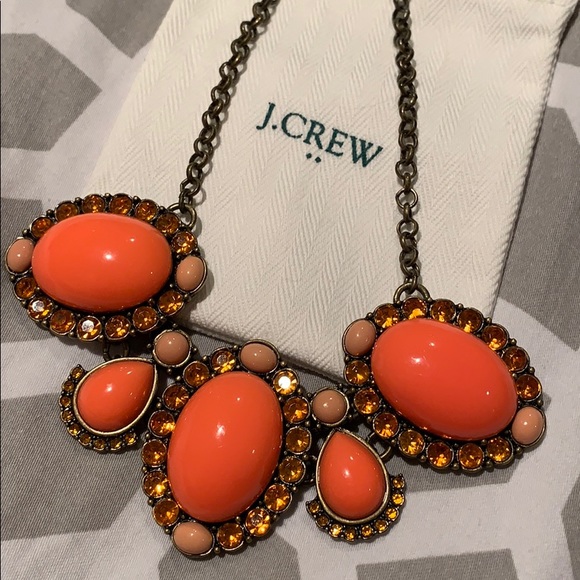Coral J.Crew Statement Necklace - Picture 3 of 5